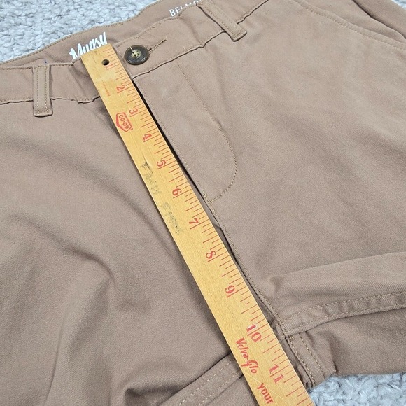 Mugsy‎ Jeans Mens 30x30 Brown Belmonts Classic Chino Straight Stretch Pants - Picture 8 of 11